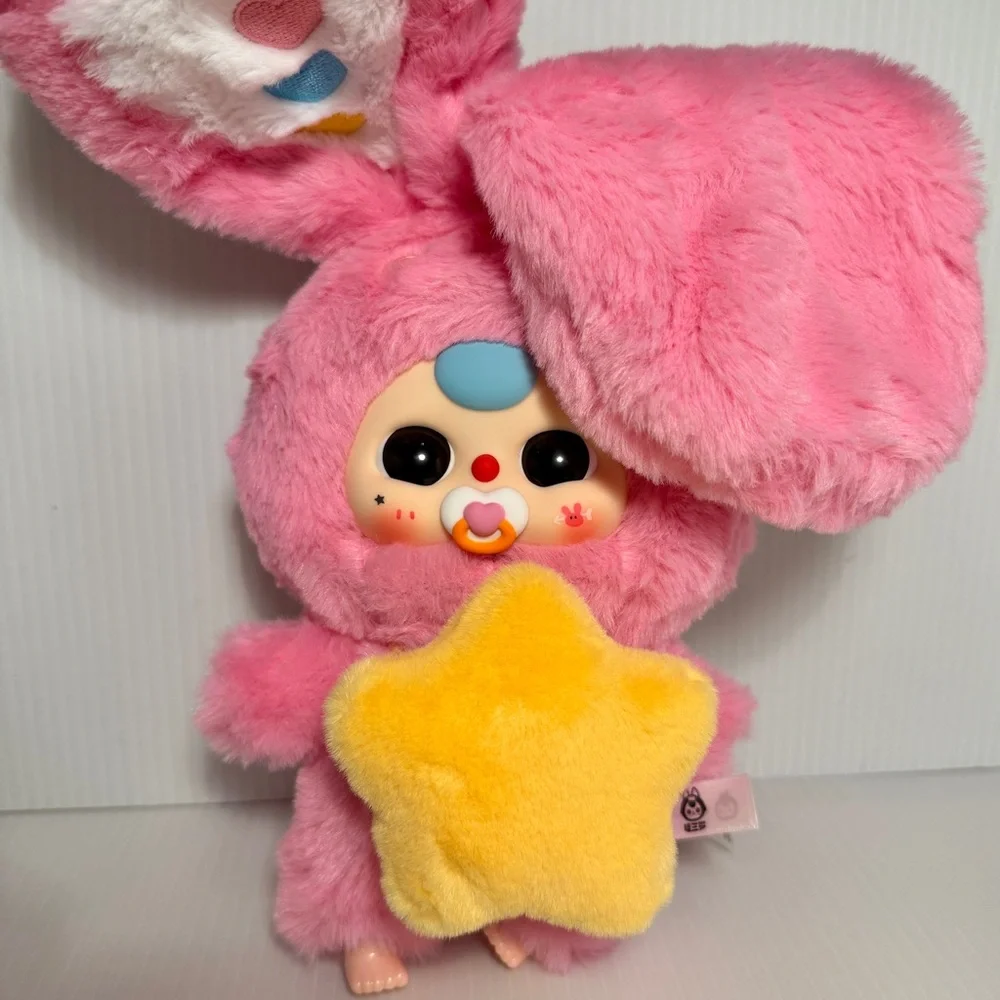 Baby Three Lily Rabbit Town V3 – Pink Bunny - Boba Eyes & Pacifier – New - Picture 3 of 4